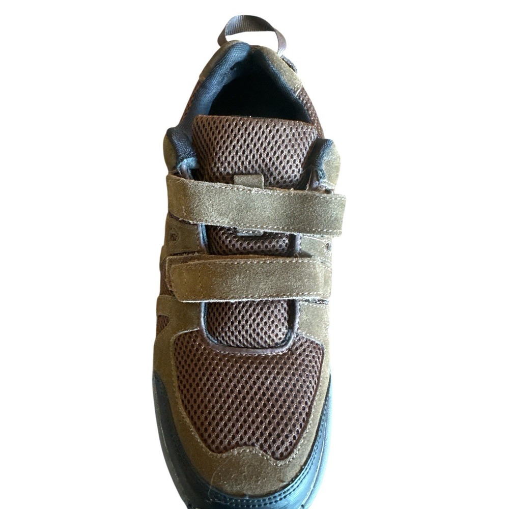 APEX Balance Brown Strap Shoe Walk Hiker Men's Sz 11.5 Added Traction Cushioning - Picture 8 of 11